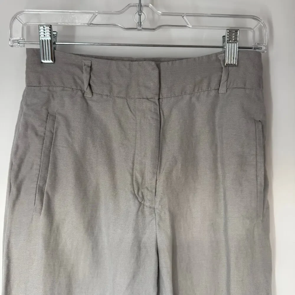 Wilfred Aritzia Jallade  Trouser Pants Womens 0 Brownish Gray High Rise